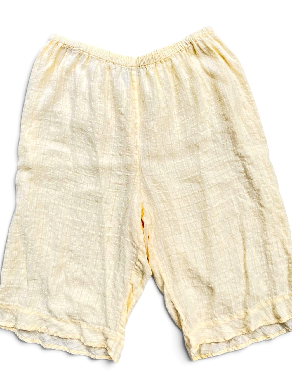 Vintage FLAX 100% Linen Two Piece Set | Buttercream Yellow | Sizes L/M EUC - Picture 5 of 8